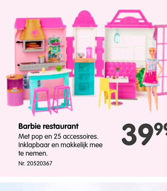 Fun Barbie restaurant aanbieding