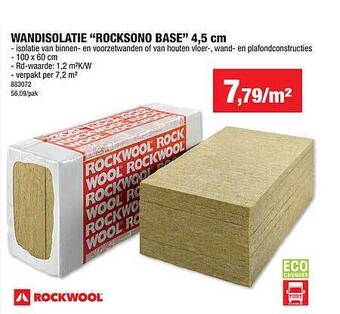Hubo Wandisolatie rocksono base aanbieding