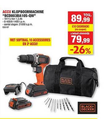 Hubo Accu klopboormachine aanbieding