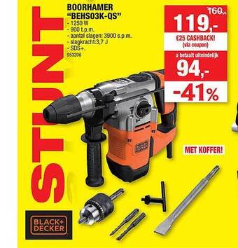 Hubo Boorhamer aanbieding