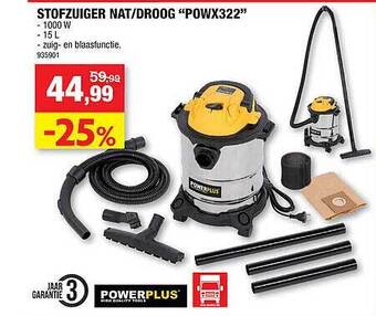 Hubo Stofzuiger nat-droog aanbieding