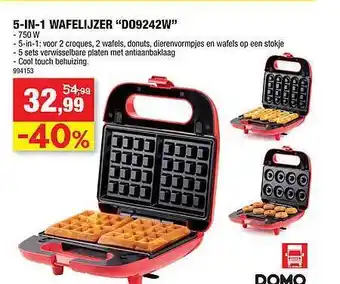 5in1 wafelijzer