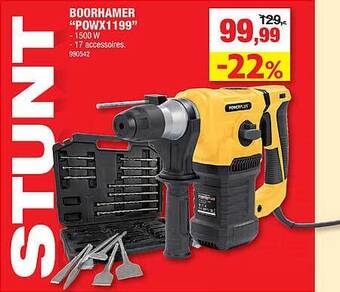 Hubo Boorhamer aanbieding