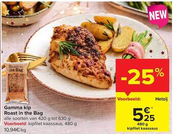 Carrefour Gamma kip roast in the bag aanbieding