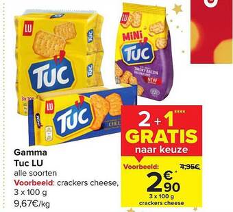 Carrefour Gamma tuc lu aanbieding