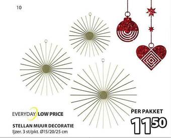 Jysk Stellan muur decoratie aanbieding