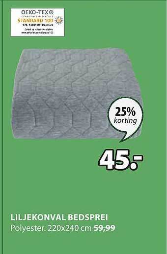 Jysk Liljekonval bedsprei aanbieding