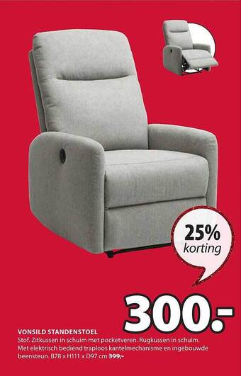 Jysk Vonsild standenstoel aanbieding