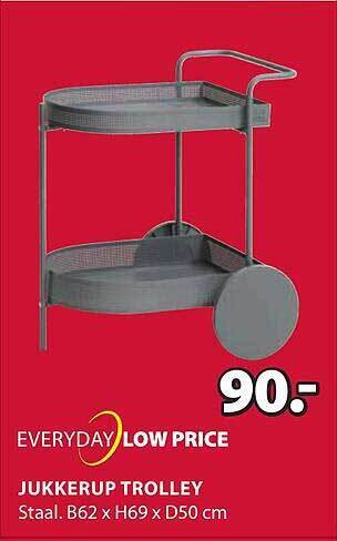 Jysk Jukkerup trolley aanbieding
