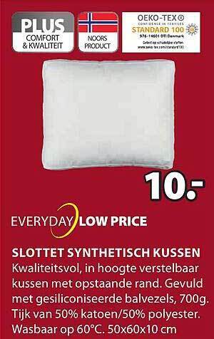 Jysk Slottet synthetisch kussen aanbieding