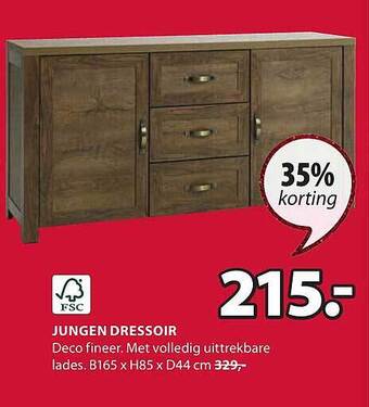 Jysk Jungen dressoir aanbieding
