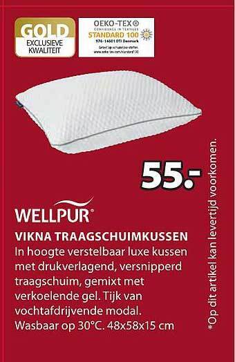 Jysk Vikna traagschuimkussen aanbieding