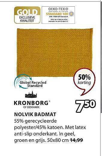 Jysk Nolvik badmat aanbieding