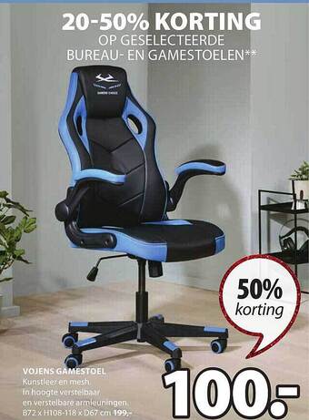 Jysk Vojens gamestoel aanbieding