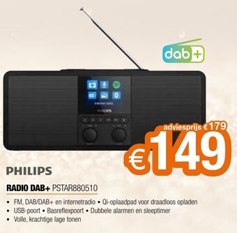 Expert Philips Radio DAB+ PSTAR880510 aanbieding