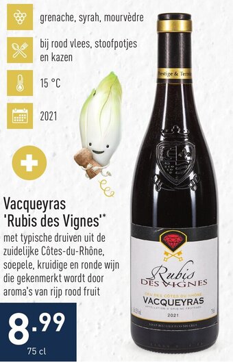 ALDI Vacqueyras Rubis des Vignes aanbieding