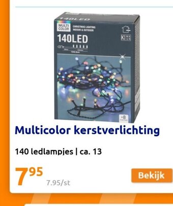 Action Multicolor kerstverlichting aanbieding