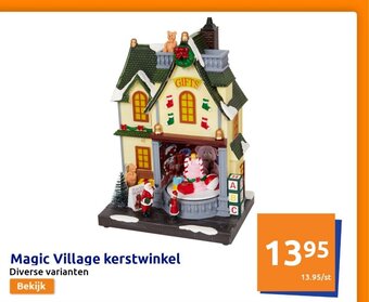 Action Magic Village kerstwinkel aanbieding
