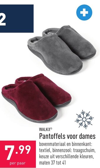 ALDI Walkx Pantoffels voor dames aanbieding