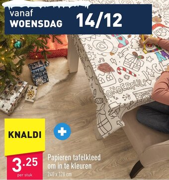 ALDI Papieren tafelkleed om in te kleuren aanbieding