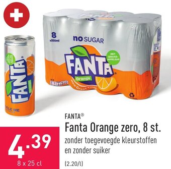 ALDI Fanta Orange zero, 8 st. aanbieding