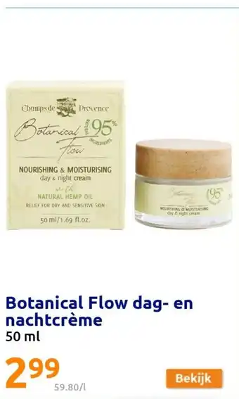 Action Botanical Flow dag- en nachtcreme 50 ml aanbieding