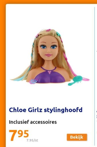 Action Chloe Girlz stylinghoofd aanbieding