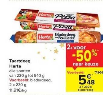 Taartdeeg herta