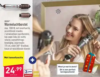 ALDI Quigg Warmeluchtborstel aanbieding