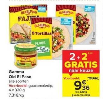Hyper Carrefour Gamma old el paso aanbieding