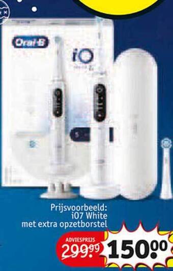 Kruidvat I07 white met extra opzetborstel aanbieding