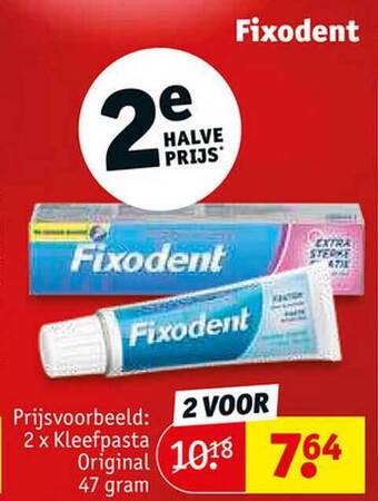 Kruidvat Fixodent aanbieding