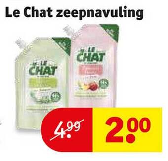 Kruidvat Le chat zeepnavuling aanbieding