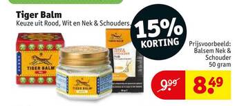 Kruidvat Tiger balm aanbieding