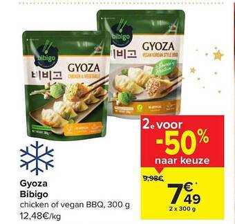 Carrefour Gyoza bibigo aanbieding