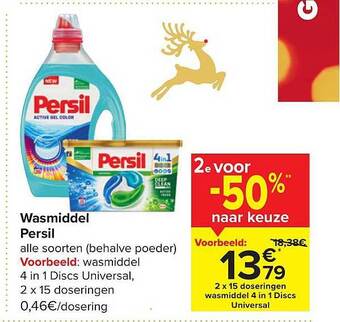 Carrefour Wasmiddel persil aanbieding
