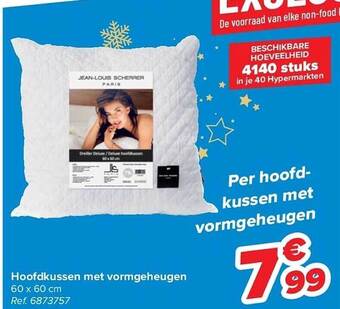 Carrefour Hoofdkussen met vormgeheugen aanbieding