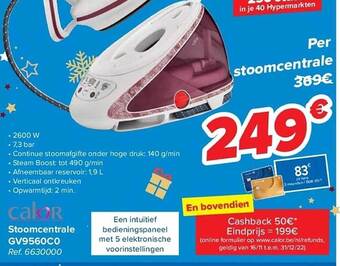 Carrefour Calor stoomcentrale aanbieding