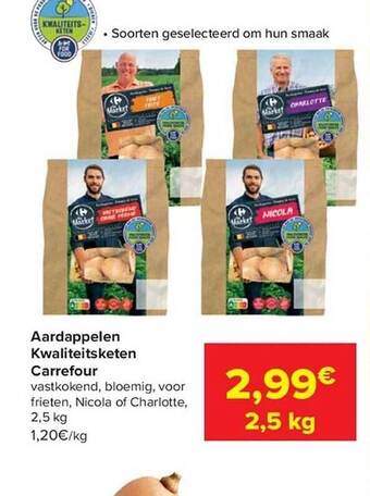 Carrefour Aardappelen aanbieding