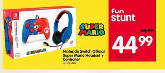 Nintendo switch official super mario headset + controller