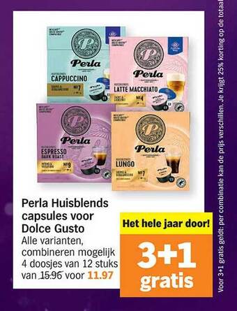 Perla huisblends capsules voor dolce gusto