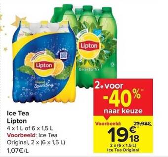 Carrefour Ice tea lipton aanbieding