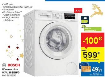 Carrefour Bosch wasmachine aanbieding