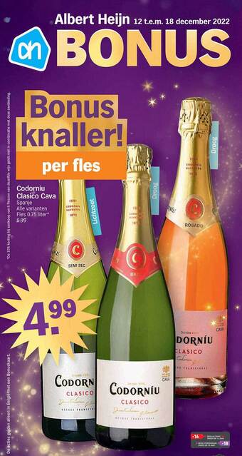 Albert Heijn Codorníu clasico cava aanbieding