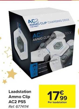 Carrefour Laadstation ammo clip ac2 ps5 aanbieding