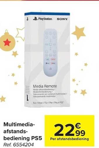 Carrefour Multimediaafstandsbediening ps5 aanbieding