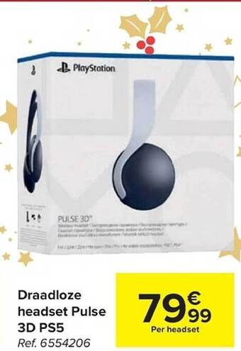 Carrefour Draadloze headset pulse 3d ps5 aanbieding