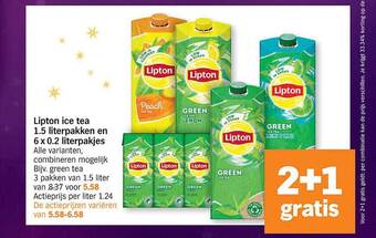 Albert Heijn Lipton ice tea aanbieding