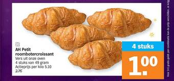 Albert Heijn Ah petit roombotercroissant aanbieding
