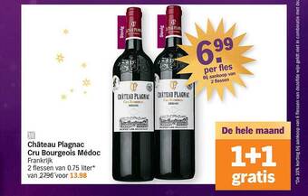 Albert Heijn Château plagnac cru bourgeois médoc aanbieding